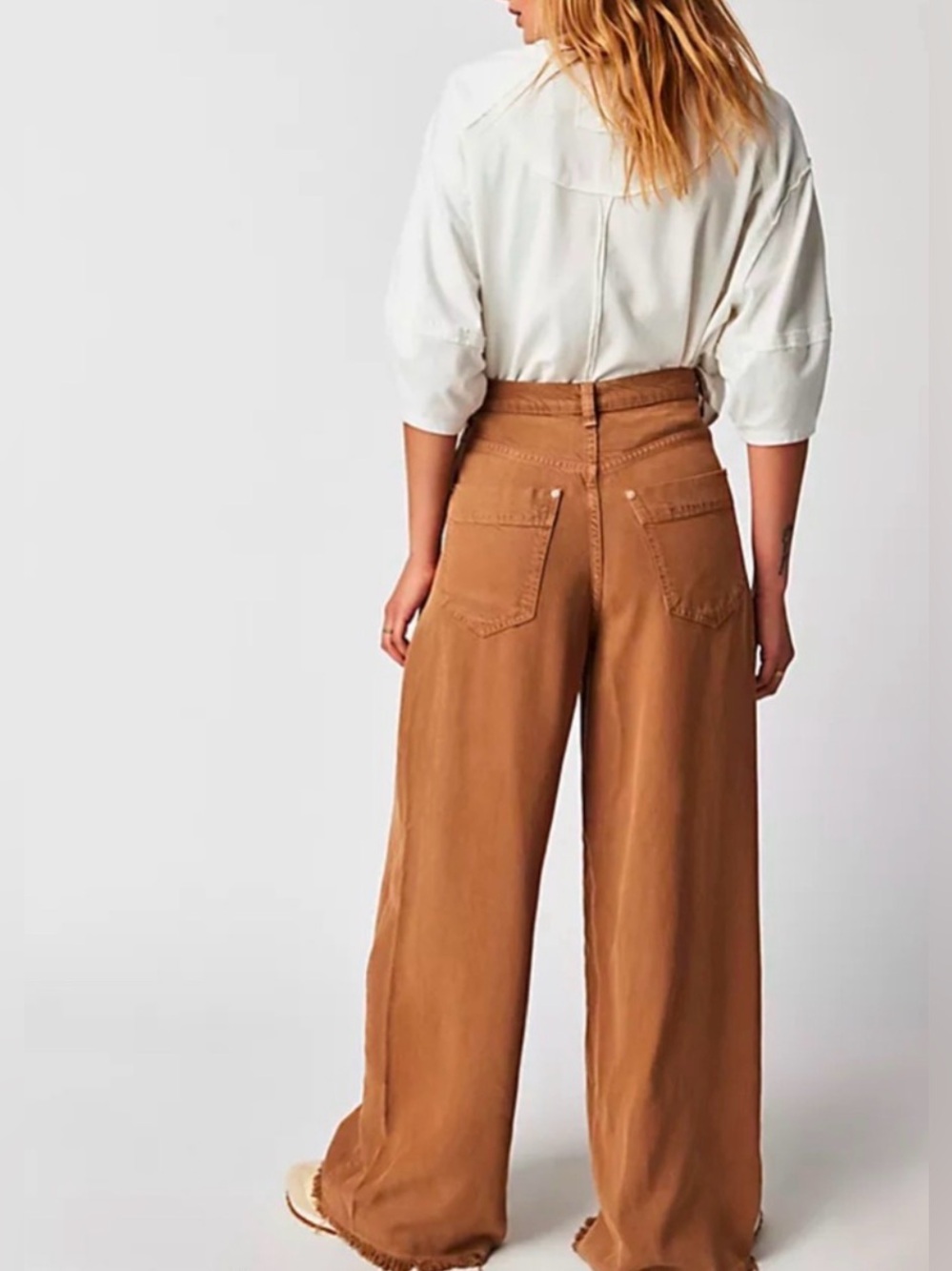 Free people We The Free NWT Old West Slouchy Jeans Women’s 29 Orange High Rise - Picture 4 of 16